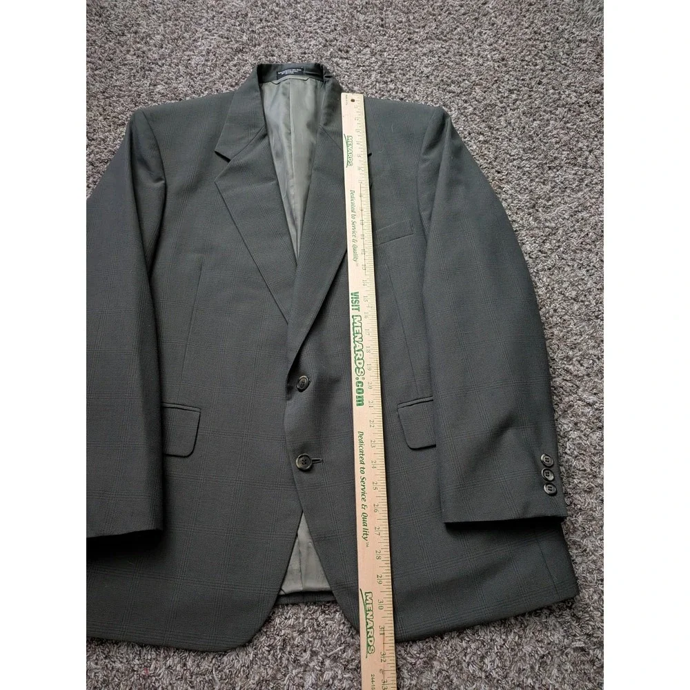 Gianelli Men's Green Brown Blazer Sport Coat Sz 44R Wool Blend